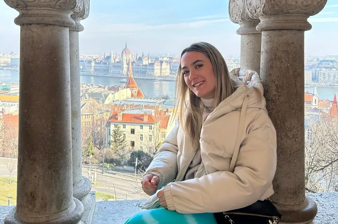 María Arias Soutullo en un viaje que hizo durante su erasmus a Budapest.