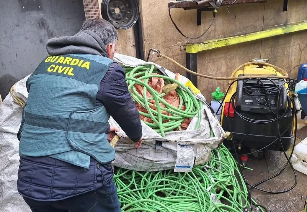 Robo de cable de cobre.