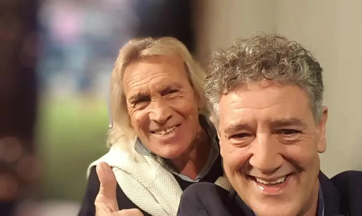 Rafa Guerrero, junto al 'Loco' Gatti.