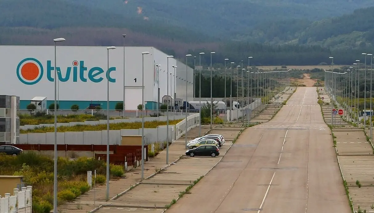 Sede de la empresa TVITEC, situada en el polí­gono El Bayo en la localidad de Cubillos del Sil (León).