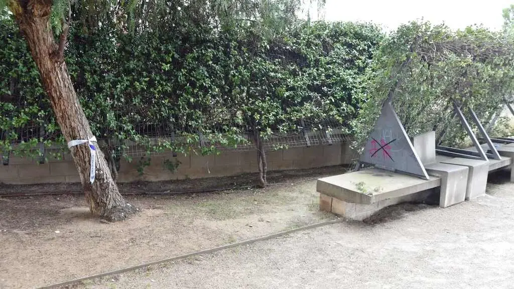 Imagen de la zona del parque en la que tuvieron lugar los hechos.