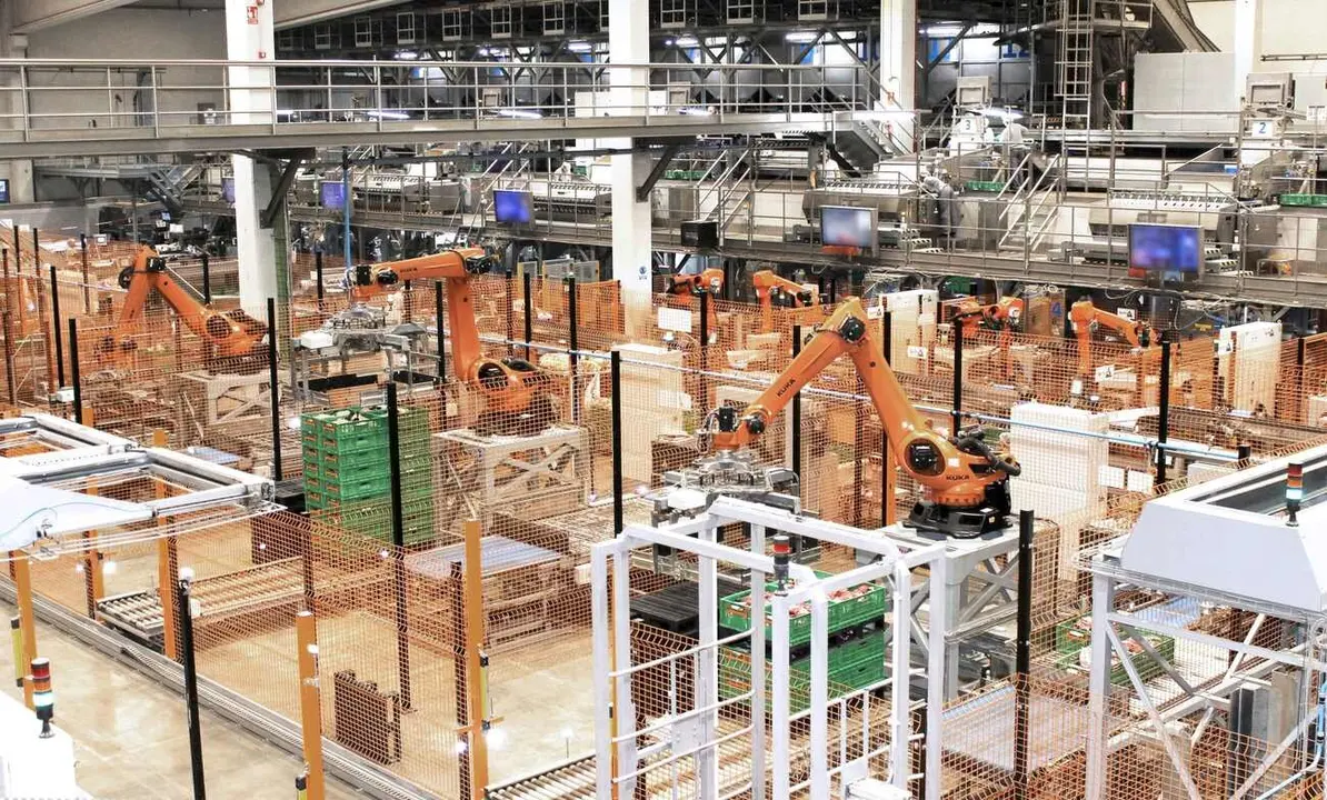 Imagen de la planta robotizada de Hijolusa en León.