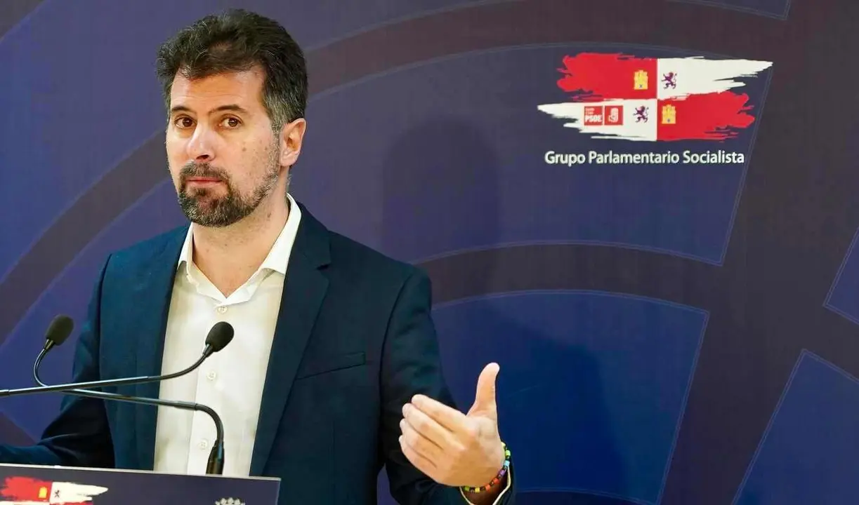 El secretario general del PSOE de Castilla y León y portavoz en las Cortes, Luis Tudanca.