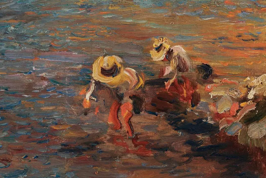 José Navarro Llorens, Pescando a mano (detalle), una de las piezas que se podrá visualizar.