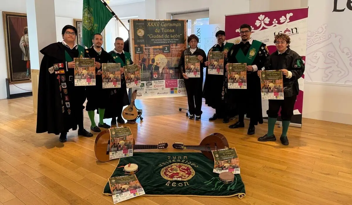 León se prepara para el XXXV Certamen de Tunas 'Ciudad de León'.