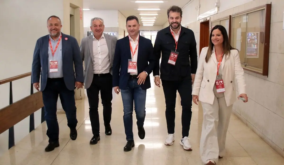 Celebración del XV Congreso Provincial del PSOE de León, con las intervenciones de Juan Francisco Serrano, diputado y secretario adjunto de organización del PSOE; la vicesecretaria del PSCyL, Nuria Rubio; el secretario general del PSOE de León, Javier Alfonso Cendón, el delegado del Gobierno, Nicanor Sen, el subdelegado del Gobierno, Héctor Alaiz y el presidente de la Diputación, Gerardo Álvarez Courel. Fotos: Peio García.