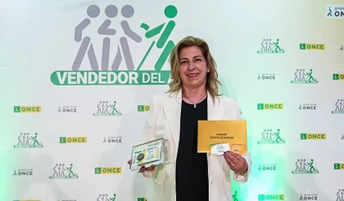 Genara García, mejor vendedora de la Once de Castilla y León 2024.