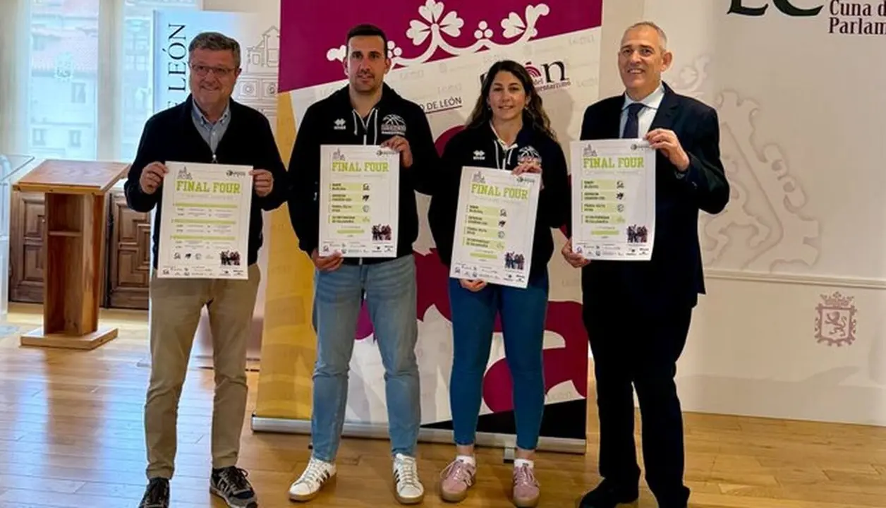 Presentación del fin de semana de baloncesto femenino en León.