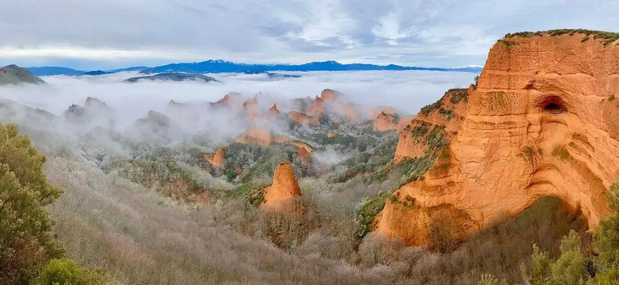 Panorámica de Las Médulas, en El Bierzo.