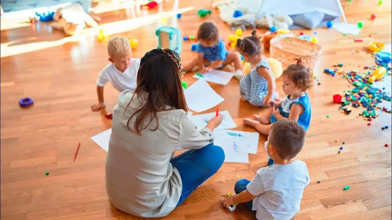 Imagen de archivo de un aula de una escuela infantil.