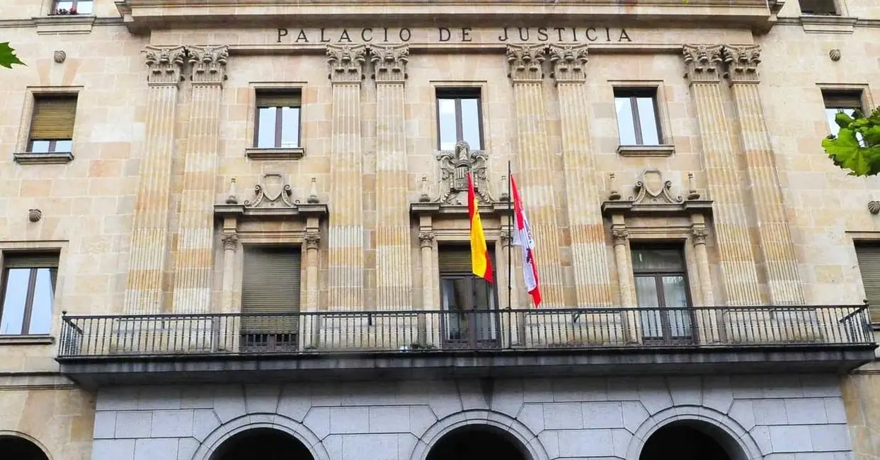 Imagen de la fachada de la Audiencia provincial de Salamanca.