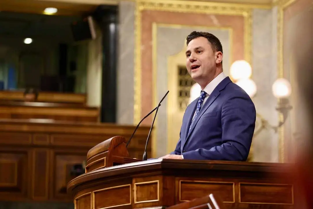 Javier Cendón, durante su intervención en el Congreso de los Diputados.