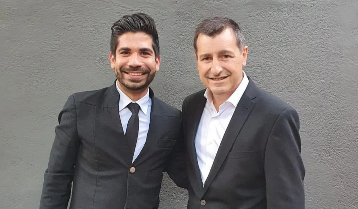 Pablo González junto a Josep Roca, sommelier de El Celler de Can Roca, restaurante con 3 estrellas Michelin que regenta junto a sus hermanos.