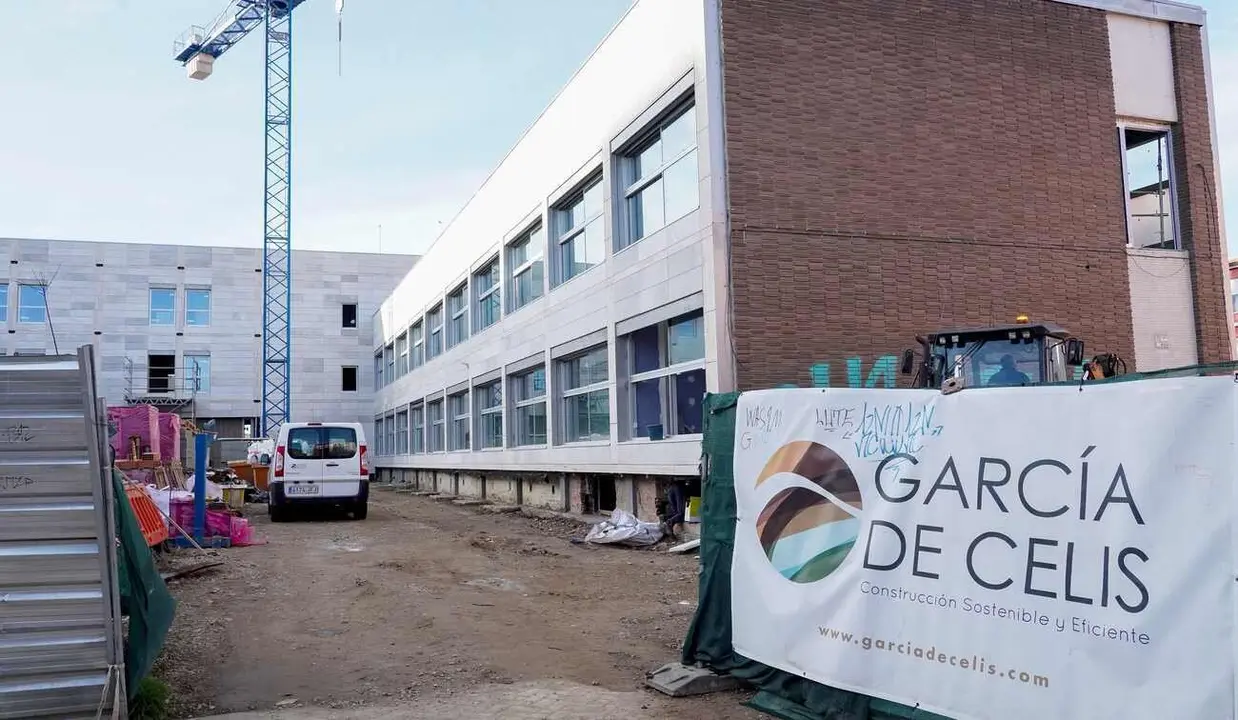 Obras de reforma del centro de salud de San Andrés del Rabanedo. Foto: Campillo