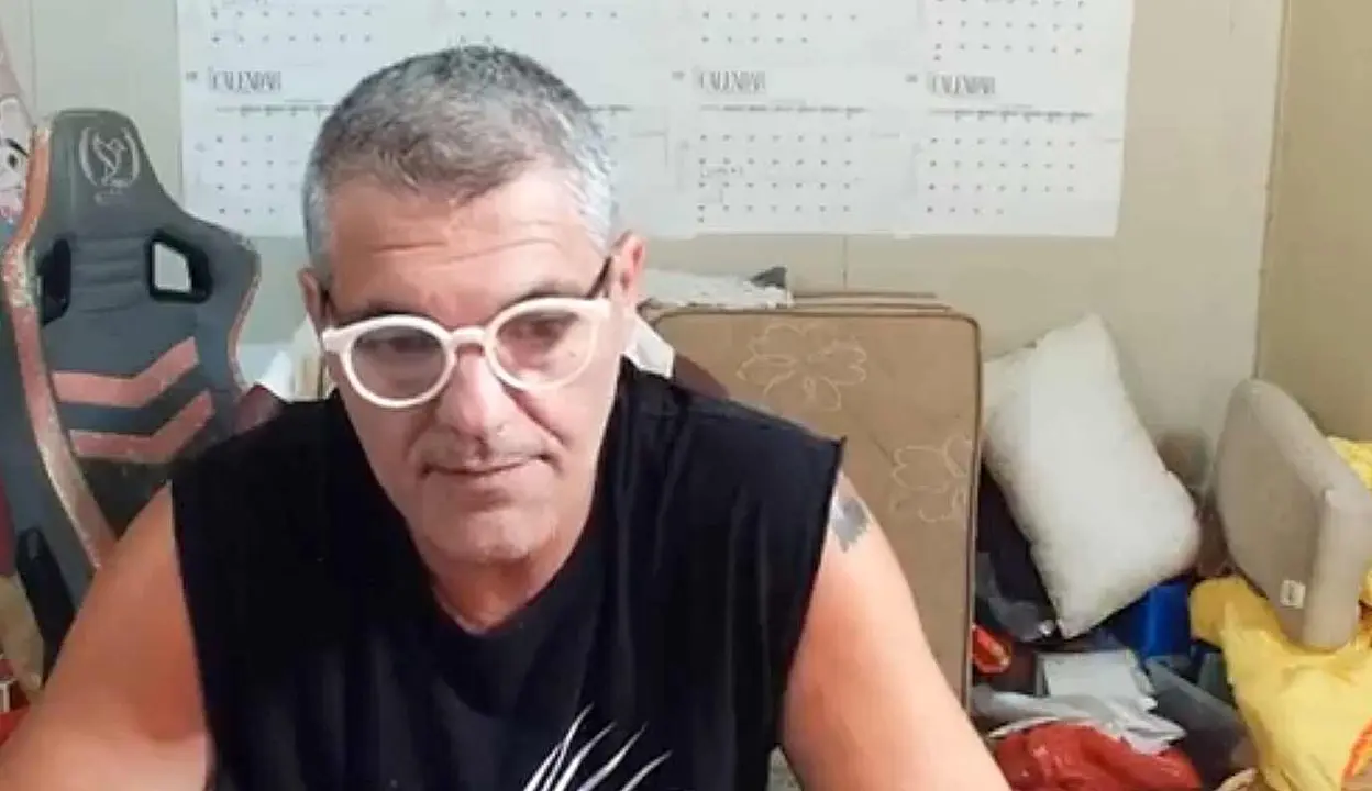 Frank Cuesta, durante el vídeo grabado con sus confesiones.