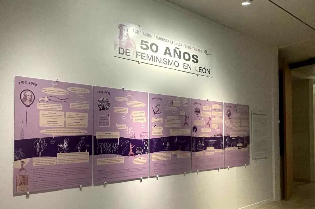 Expo 50 años feminismo en el Museo de León.
