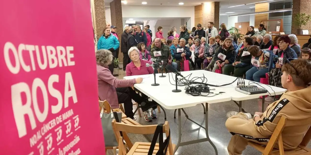 Un instante de la programación y emisión realizada en Villaquilambre.
