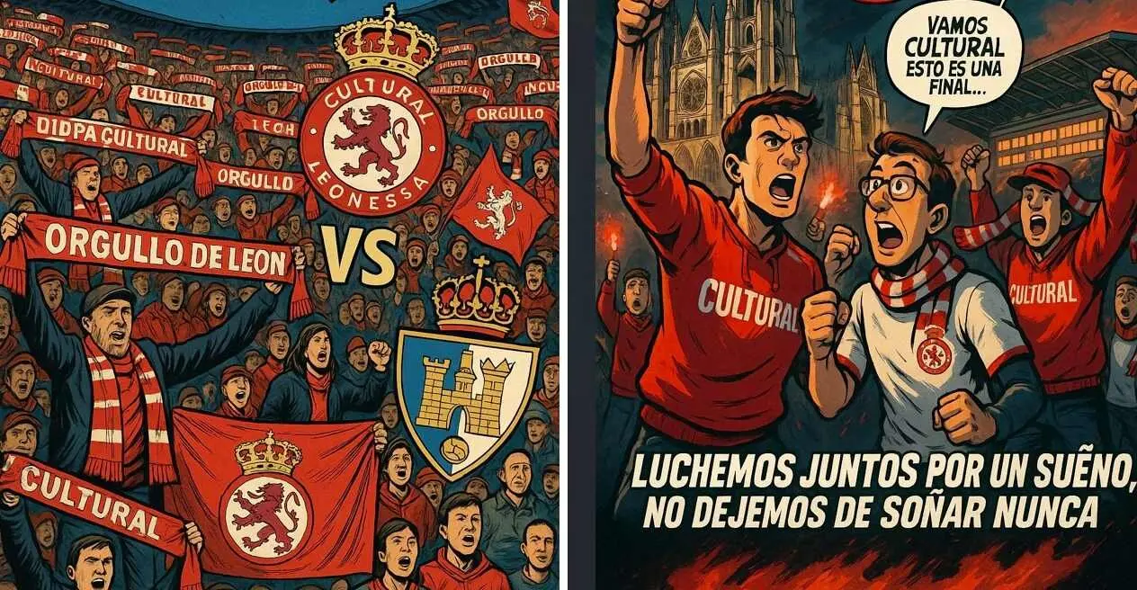Mensajes de los aficionados en redes. en la imagen, ilustraciones publicadas por @David_Chozas en sus redes sociales.
