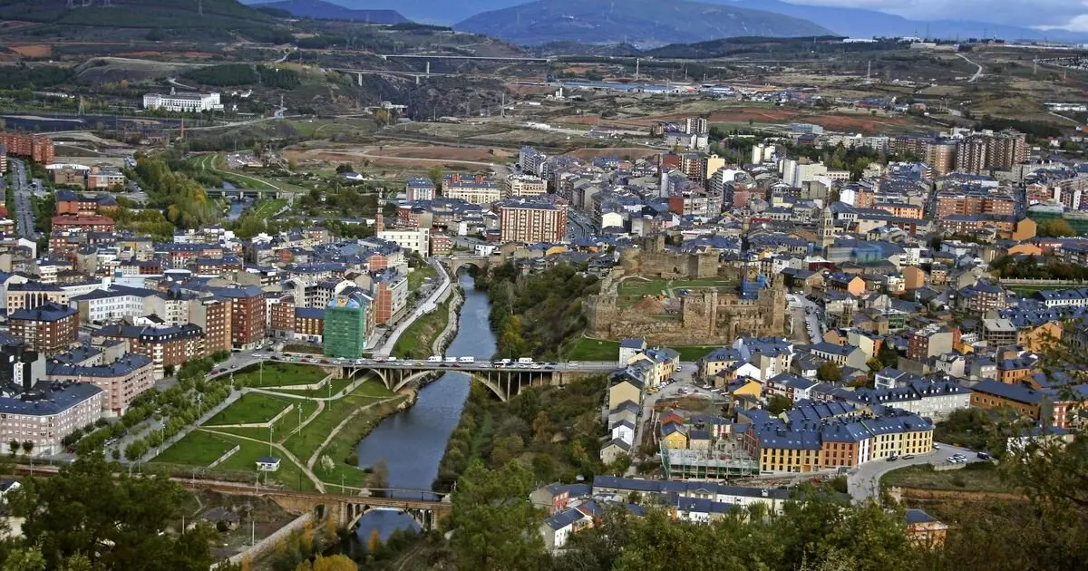 Imagen de la ciudad de Ponferrada.