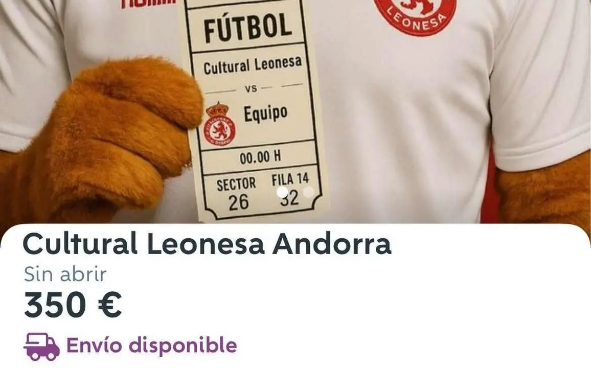 350 euros por una entrada para el Cultural-Andorra.