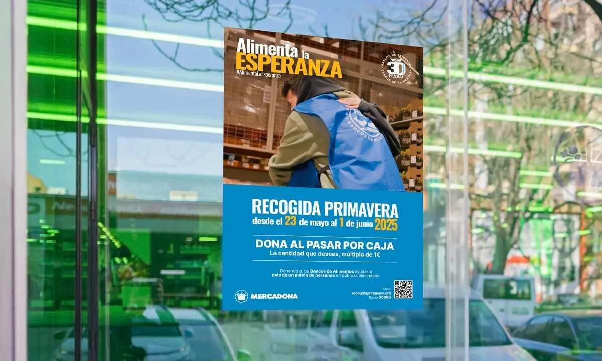 Mercadona en la Comunidad se suman a la Recogida Primavera organizada por la Federación Española de Bancos de Alimentos.