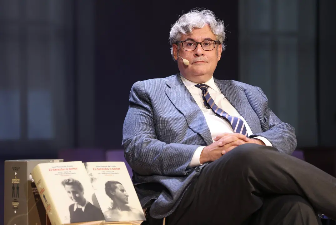 El escritor Juan Manuel de Prada, durante la presentación de su libro 'El derecho de soñar'.