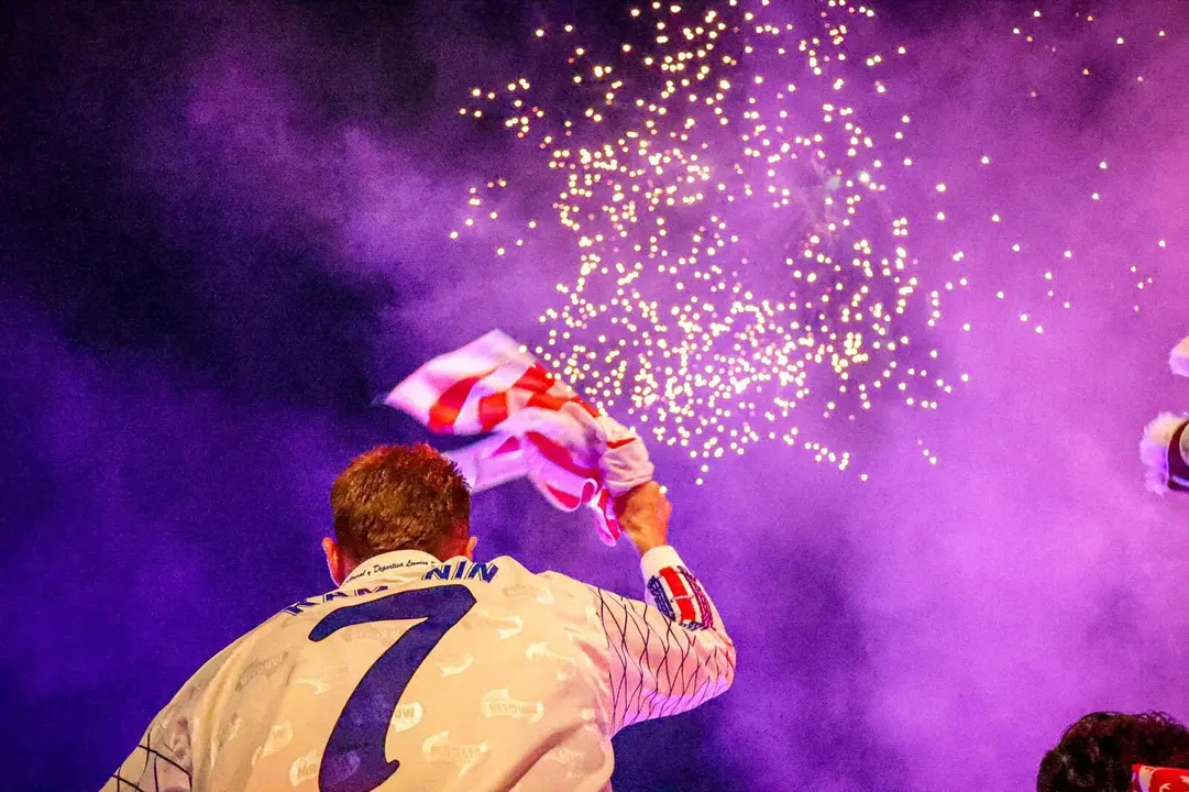 La afición de la Cultural celebrando el ascenso a Segunda División.