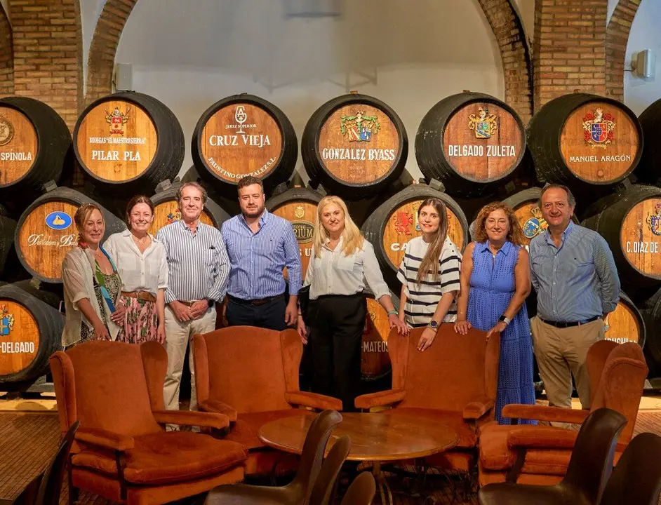 Visita de la representación leonesa en Jerez.