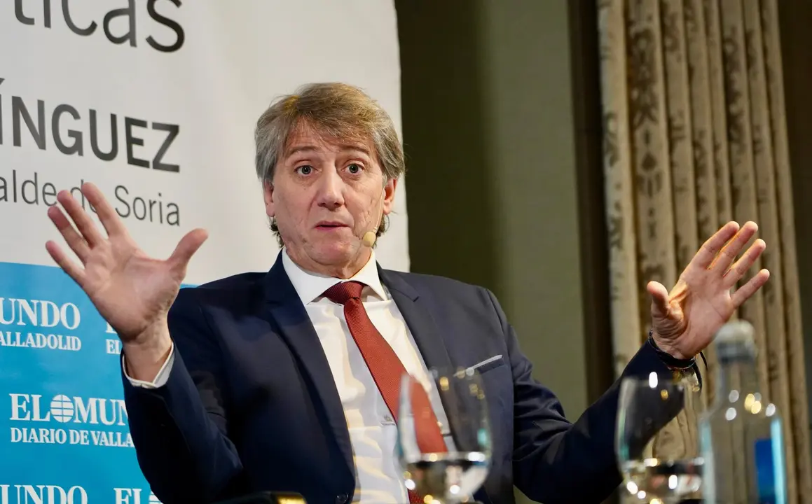 Club de Prensa ‘Conversaciones Políticas’ con el secretario general del PSOECyL y alcalde de Soria, Carlos Martínez Mínguez.