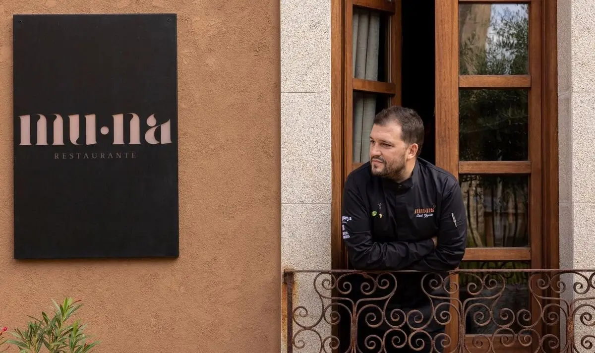 Dani Giganto, en el restaurante Muna de Ponferrada.