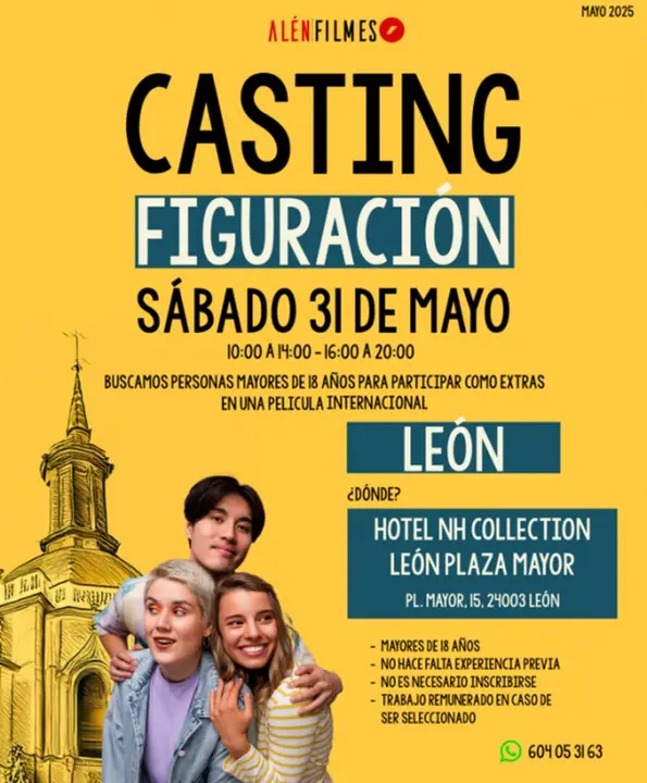 Imagen del cartel promocional del casting.