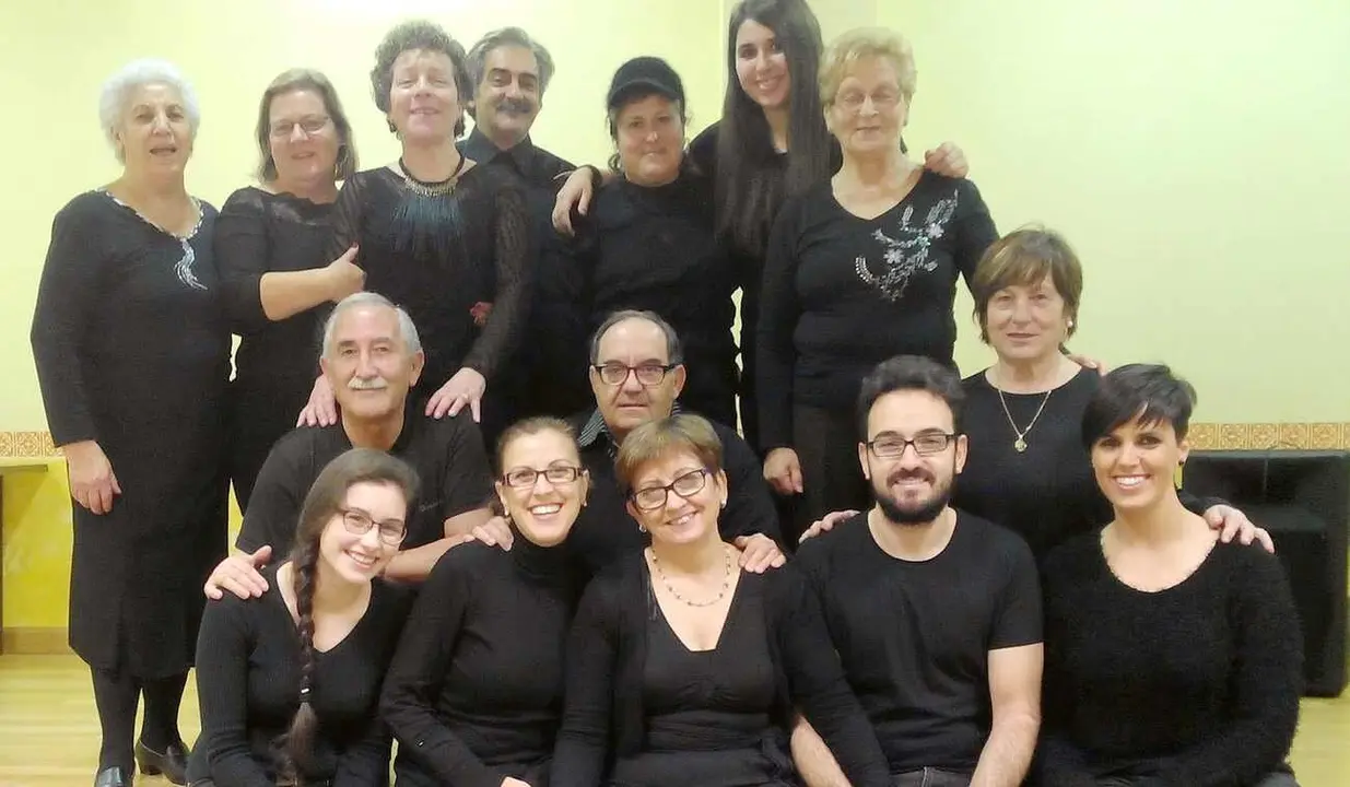 Imagen del grupo de teatro de Vilecha.
