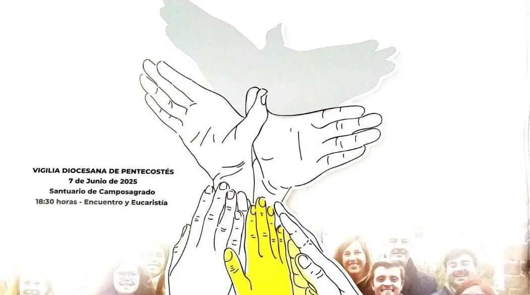 Imagen parcial del cartel de la Vigilia Diocesana Pentecostés 2025.