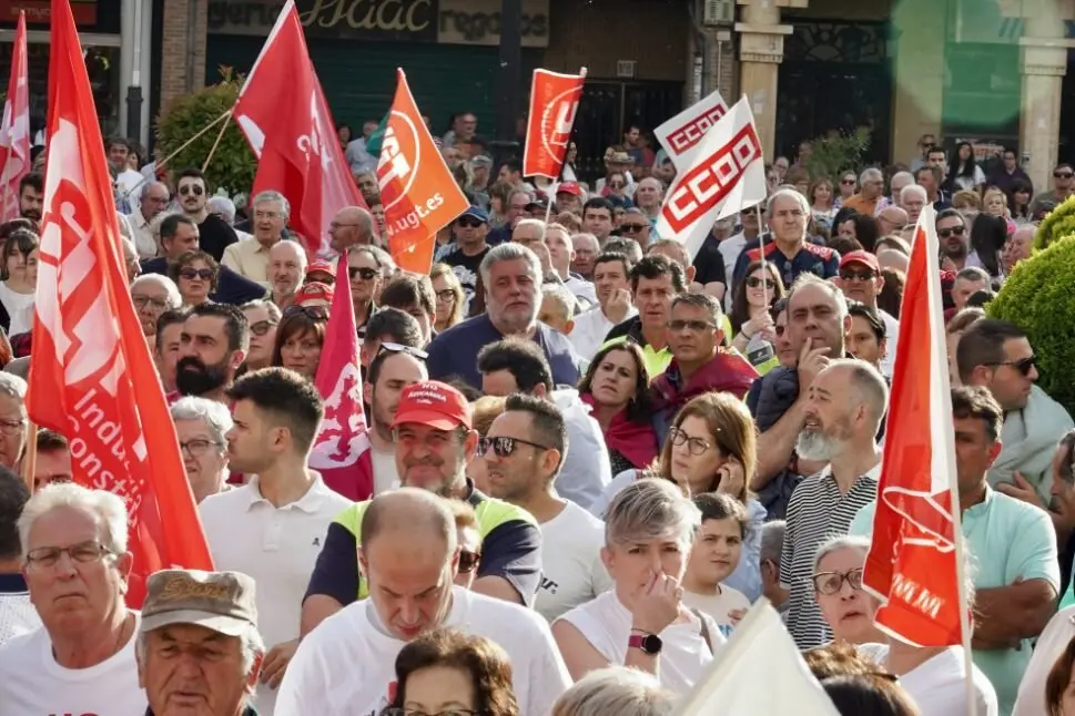 Protesta reciente contra el cierre de la Azucarera de La Bañeza