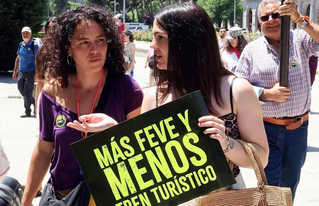Una de las concentraciones realizadas en defensa de Feve.