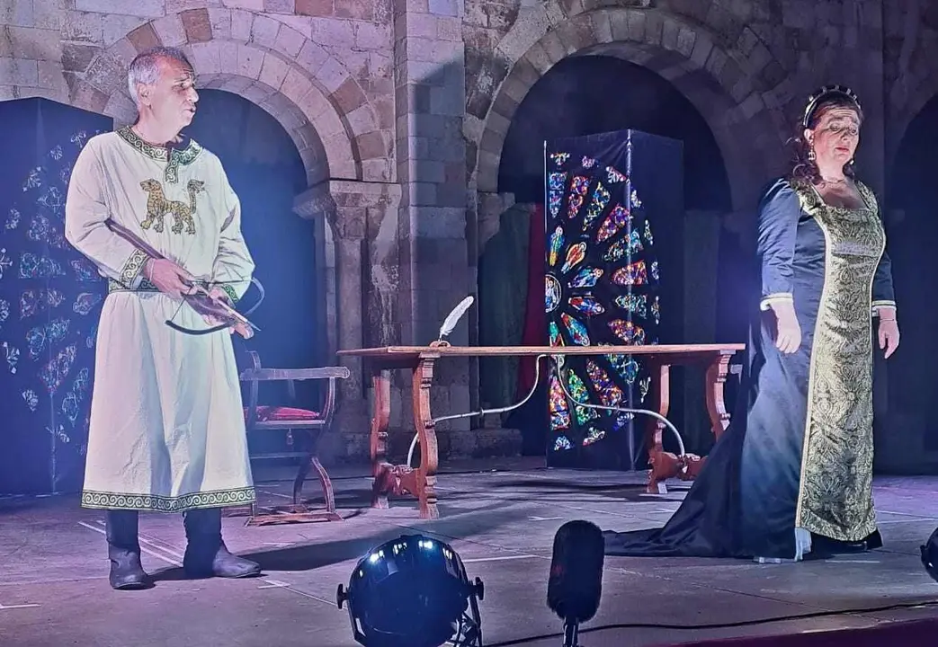 Un instante de la obra representada en San Isidoro.