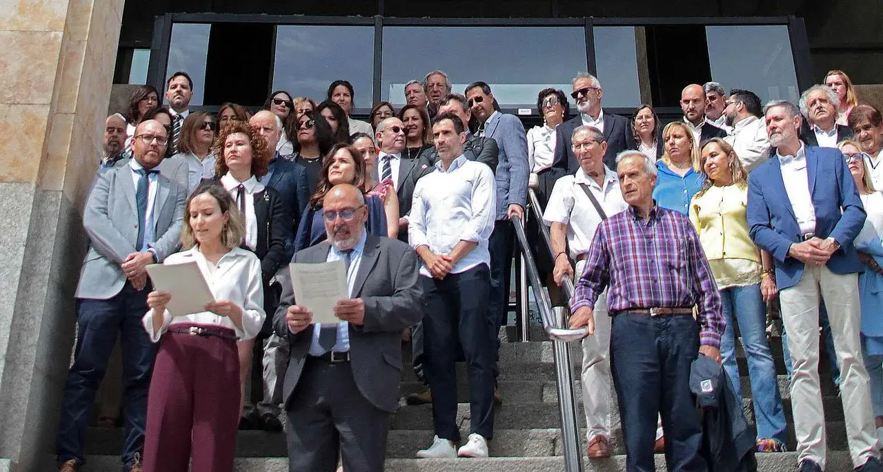 Concentración de jueces y fiscales en León