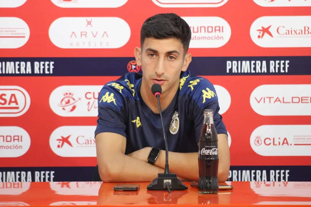 Pibe, durante una rueda de prensa.