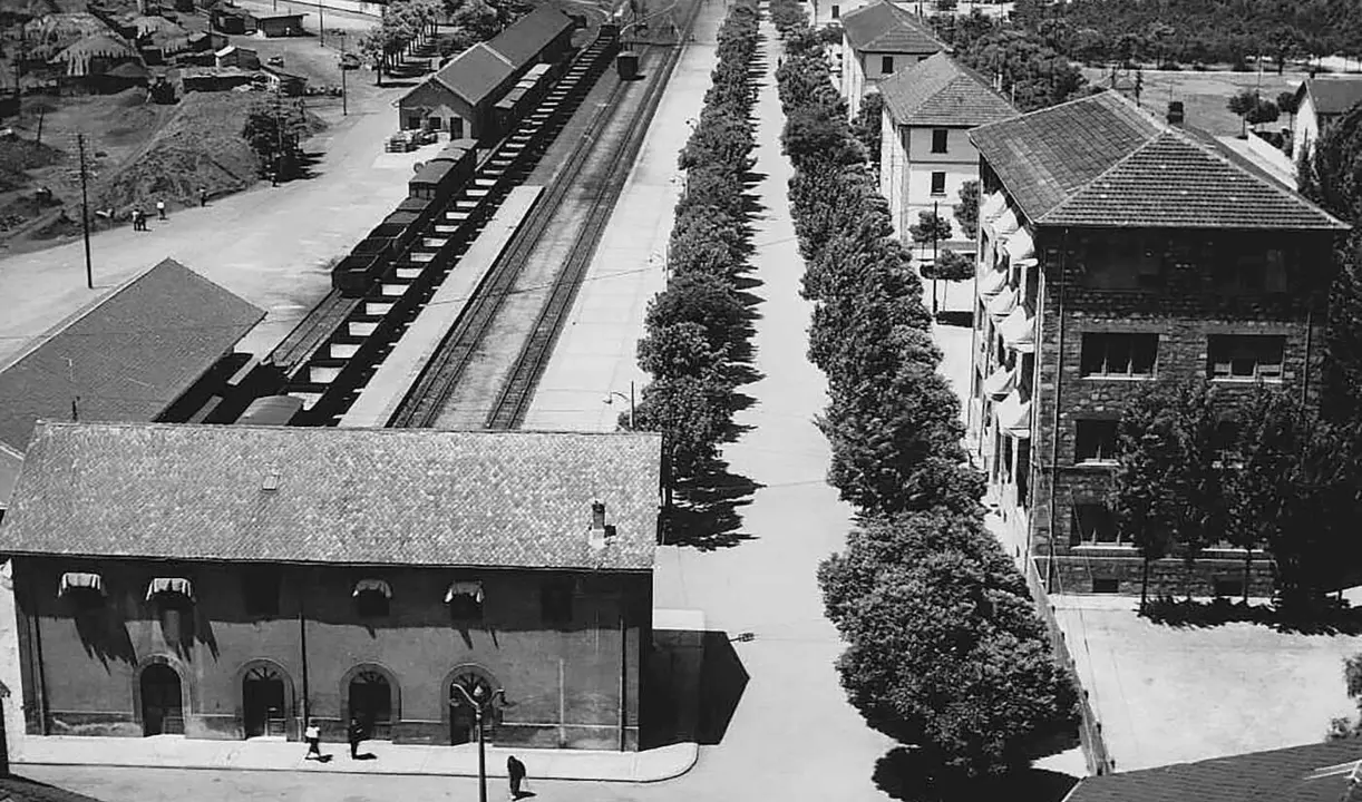 Imagen de la vieja estación de la MSP en Ponferrada. Foto: Granero