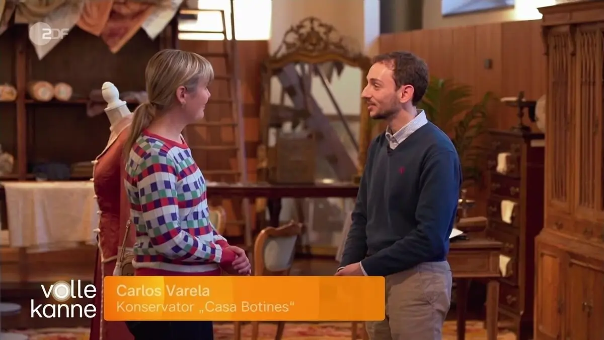 Un fotograma del programa de la televisión pública alemana sobre Botines