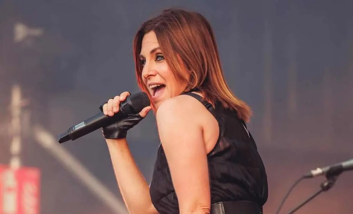 Leire Martínez, durante un concierto.