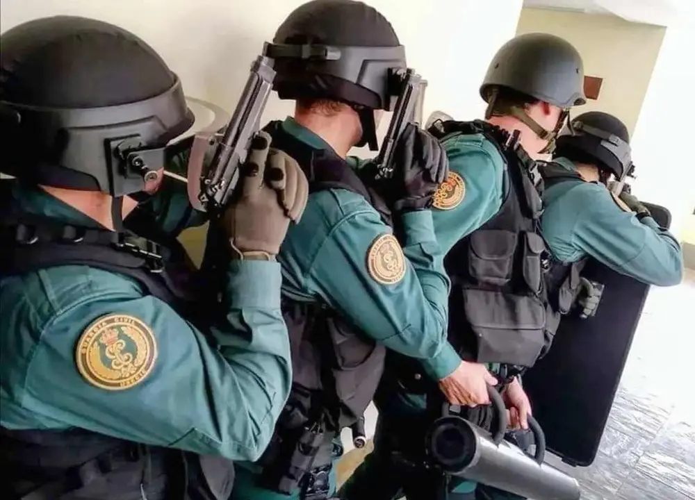 Unidades de la Usecic durante una intervención