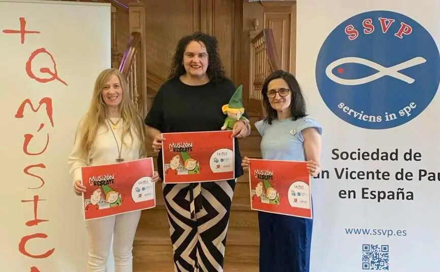 La música y la solidaridad vuelven a llenar las calles de León con 'Musizón al rescate'. En la imagen, la presentación de la actividad.