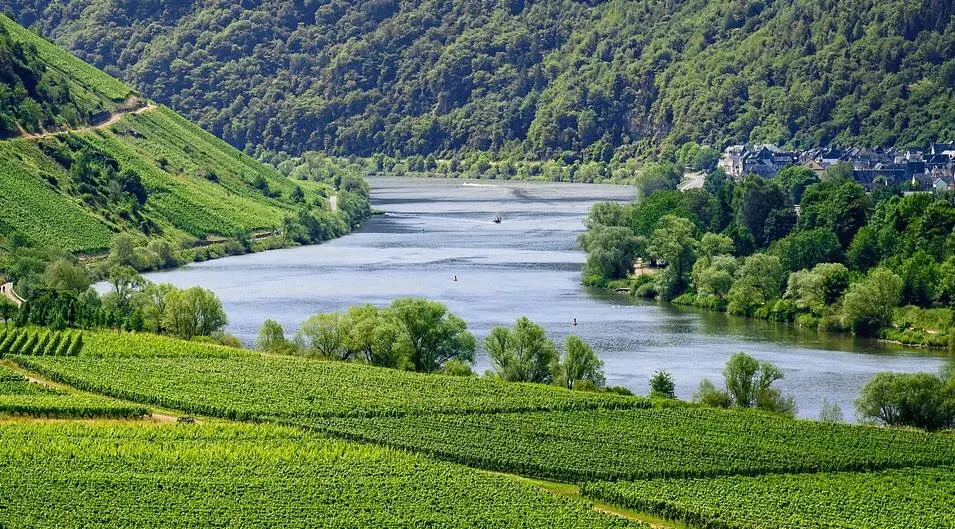 Imagen de un paisaje fluvial.