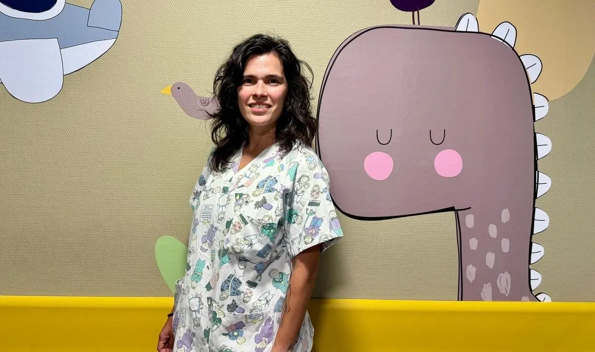 María Ángeles Álvarez (Mari) es enfermera en la Unidad de Pediatría del Hospital de León