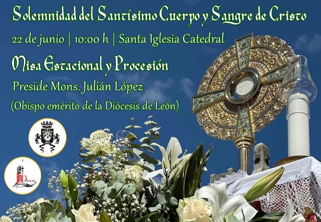 Cartel de la Solemnidad del Santísimo Cuerpo y Sangre de Cristo 2025.