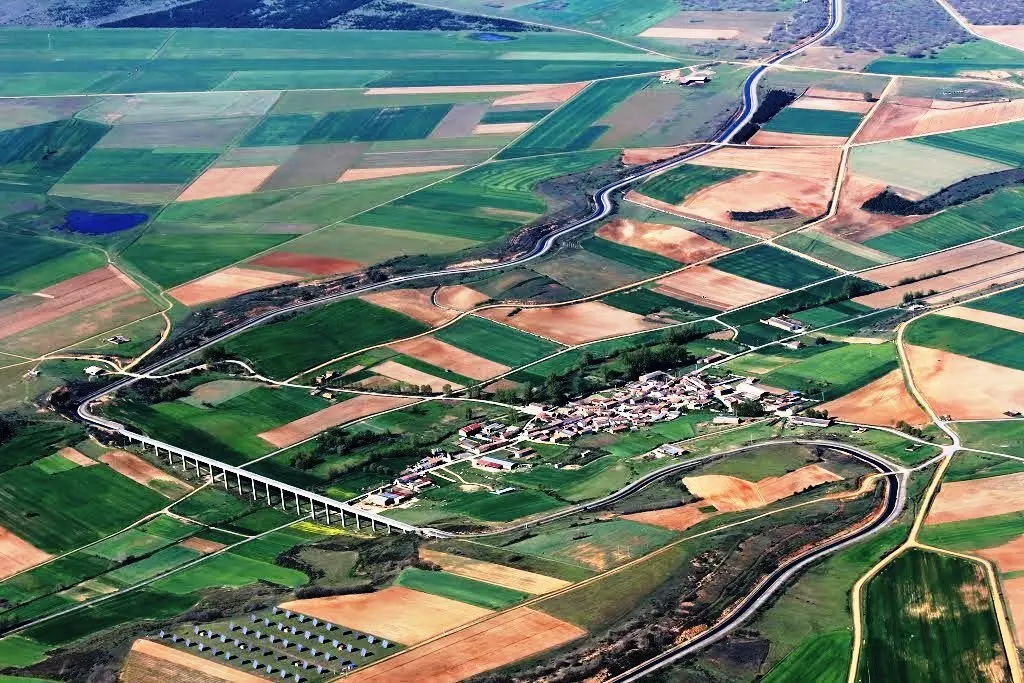 Vista aérea del Canal de los Payuelos y Valdepolo. Foto: Ayto. Valdepolo