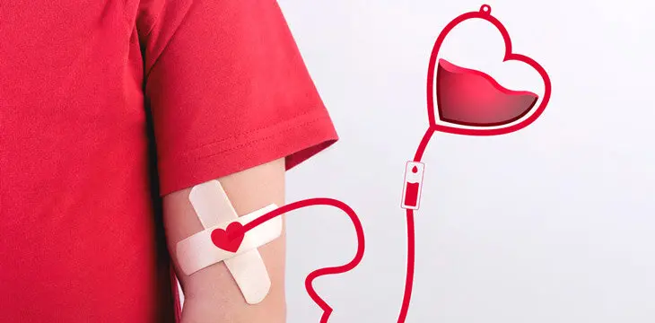 Campaña de donación de sangre.