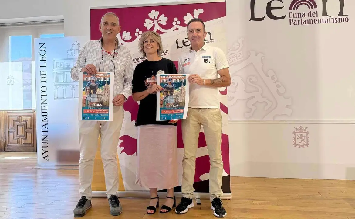 Un instante de la presentación del II Gran Premio Ayuntamiento de León.