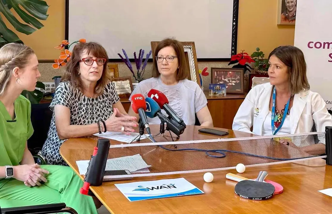 Un instante de la rueda de prensa ofrecida este jueves.